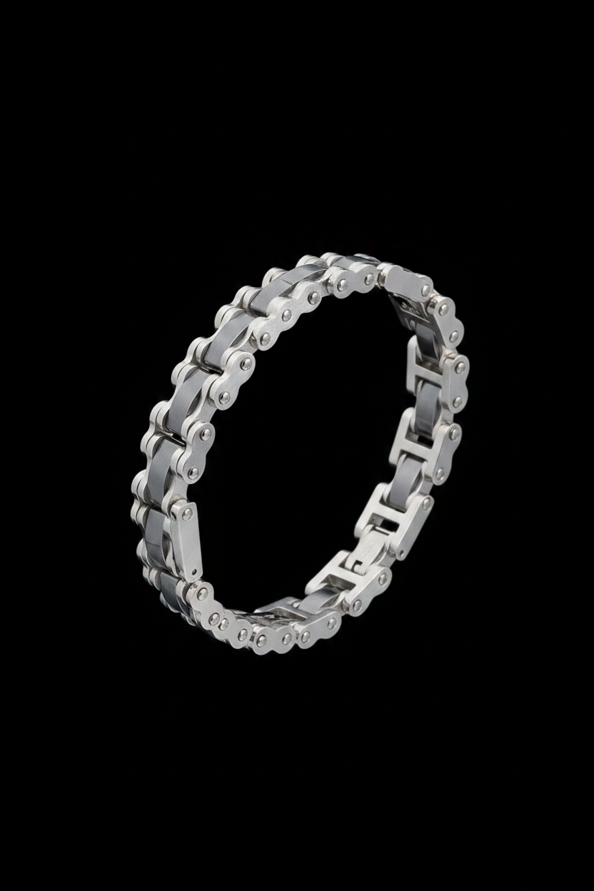 Bracelet VELKA simple maillon — macro détail maillons
