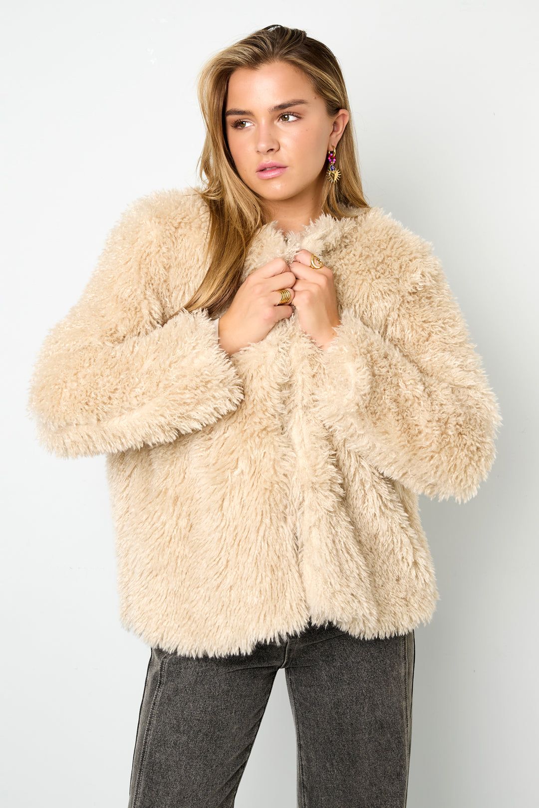 Manteau doux et duveteux - Apollodrop