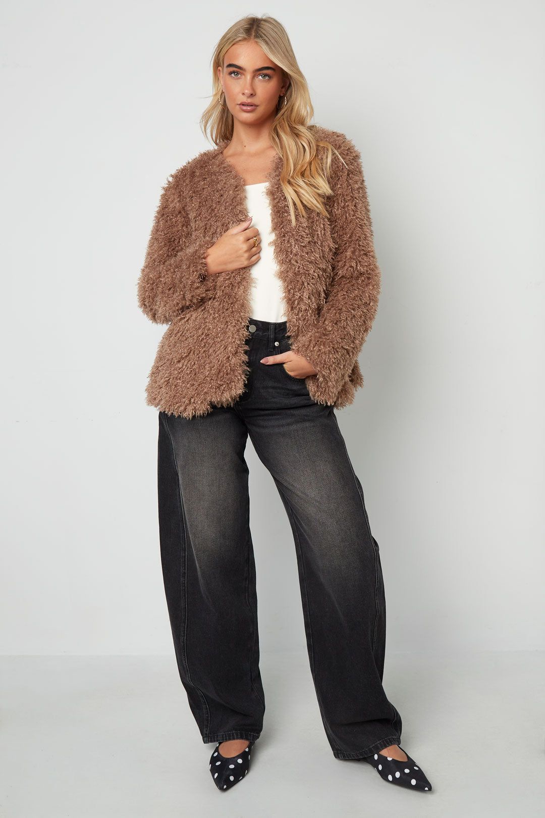 Manteau doux et duveteux - Apollodrop