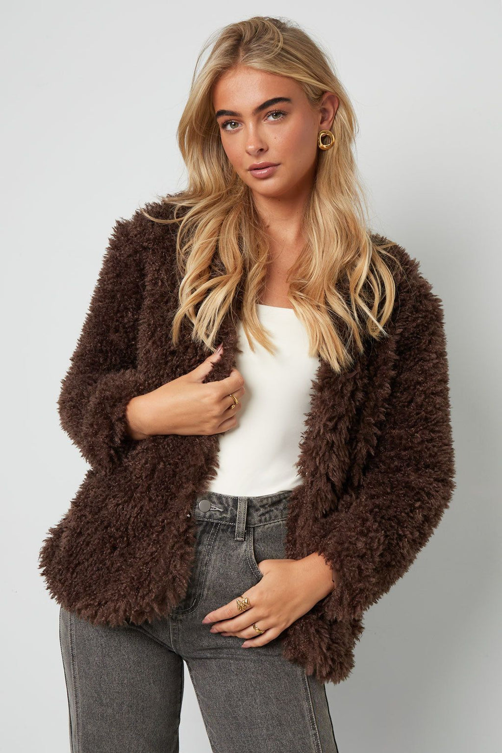 Manteau doux et duveteux - Apollodrop