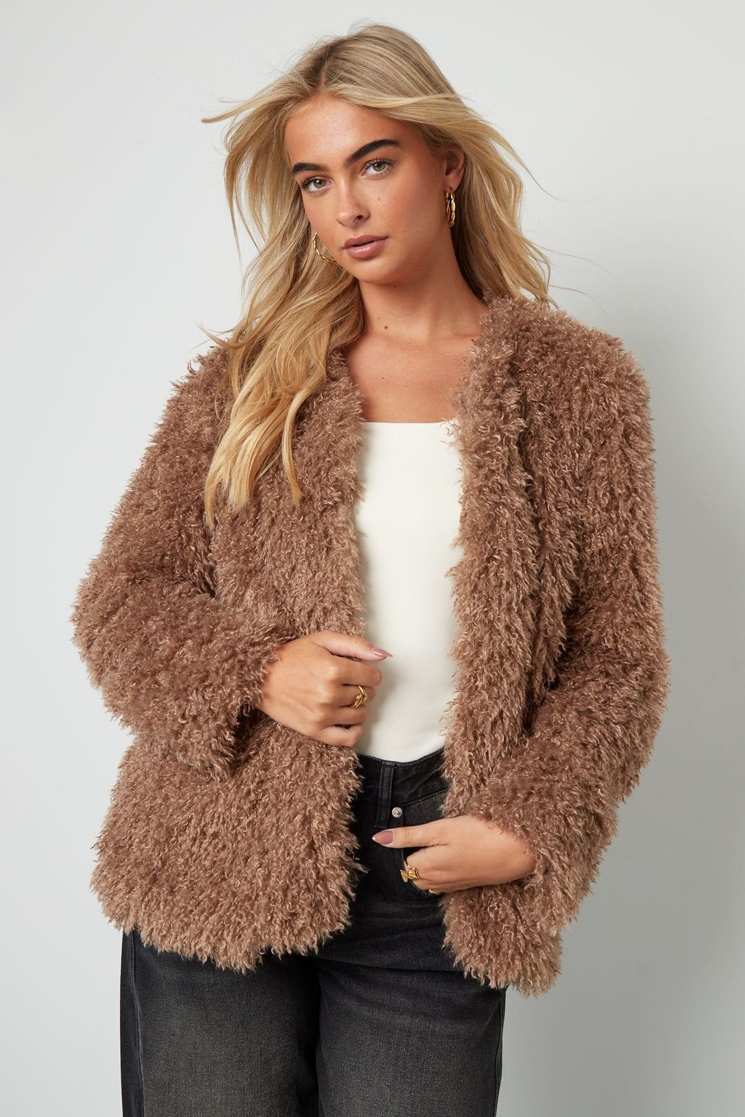 Manteau doux et duveteux - Apollodrop