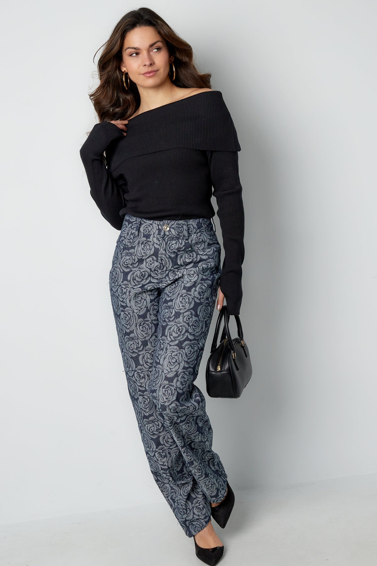 Pantalon avec motif fleurs - Apollodrop