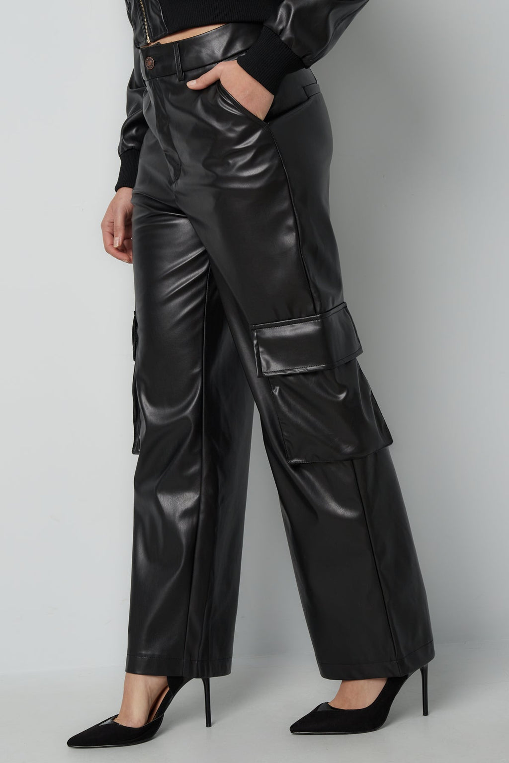 Pantalon cargo en PU - Apollodrop