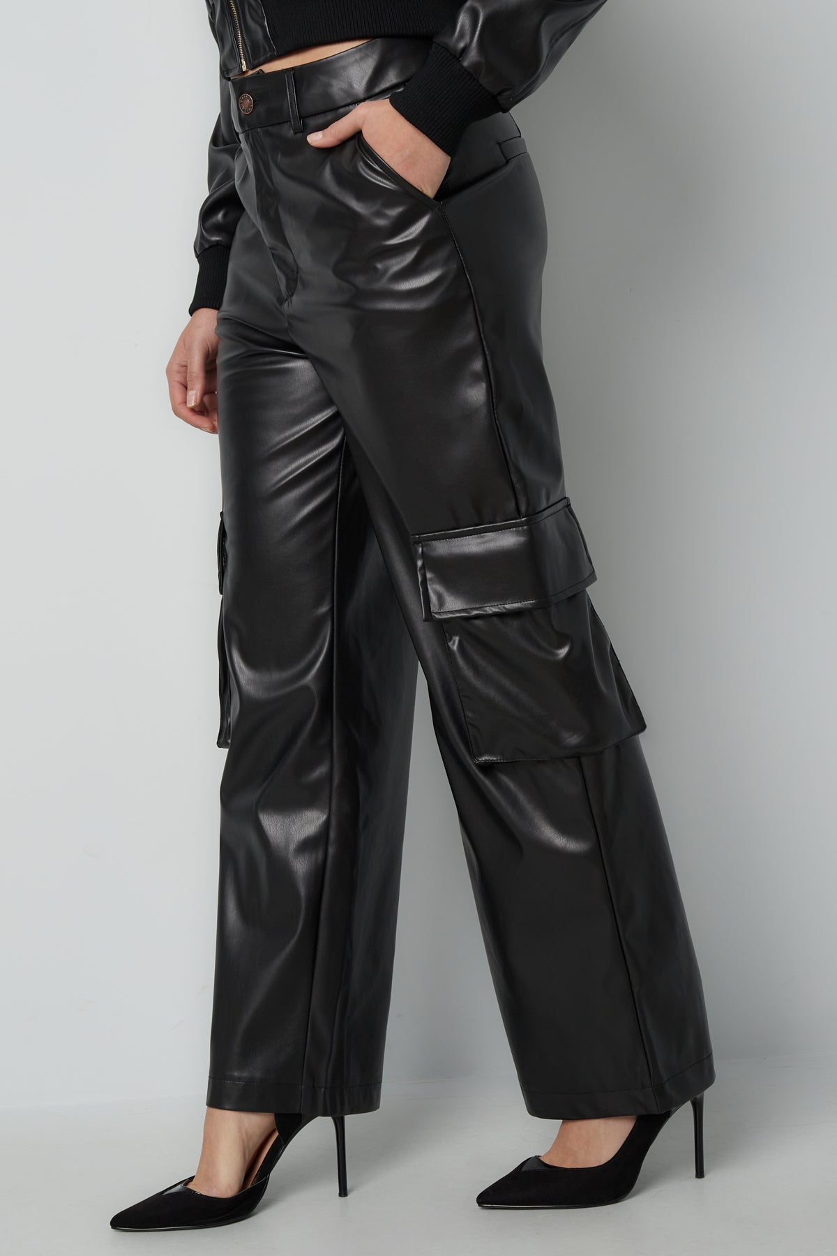 Pantalon cargo en PU - Apollodrop