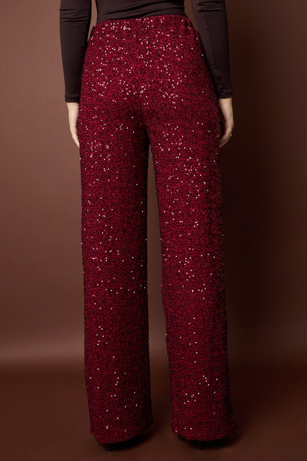Pantalon droit à paillettes - Apollodrop