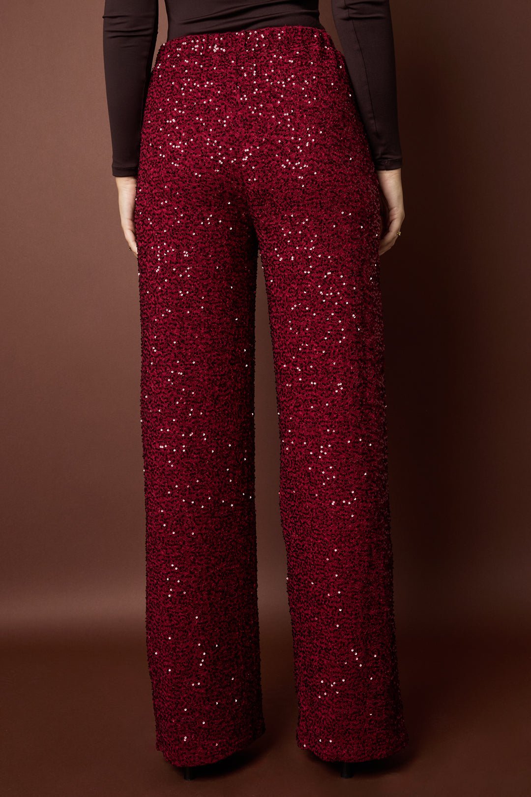 Pantalon droit à paillettes - Apollodrop