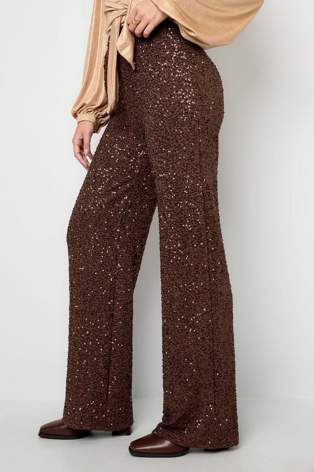 Pantalon droit à paillettes - Apollodrop