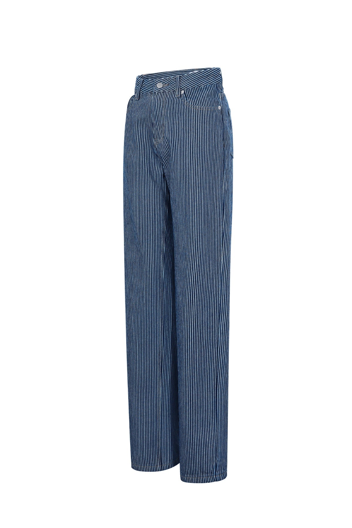 Pantalon en denim de coton à rayures - Apollodrop