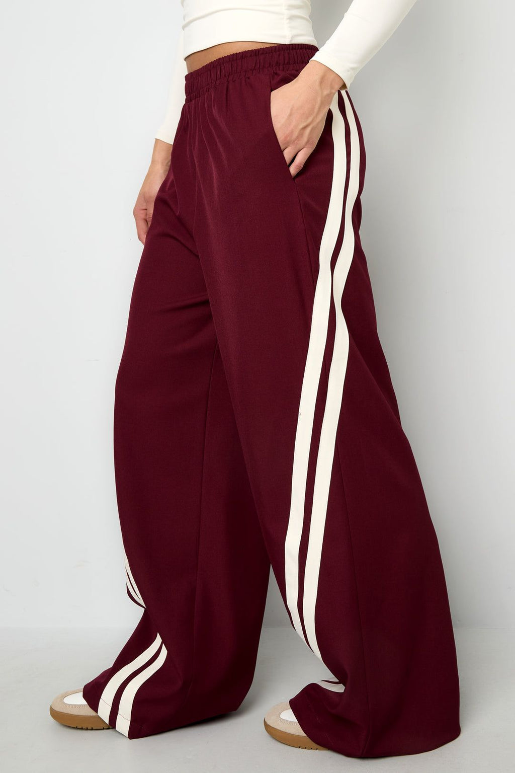 Pantalon rayé large - Apollodrop