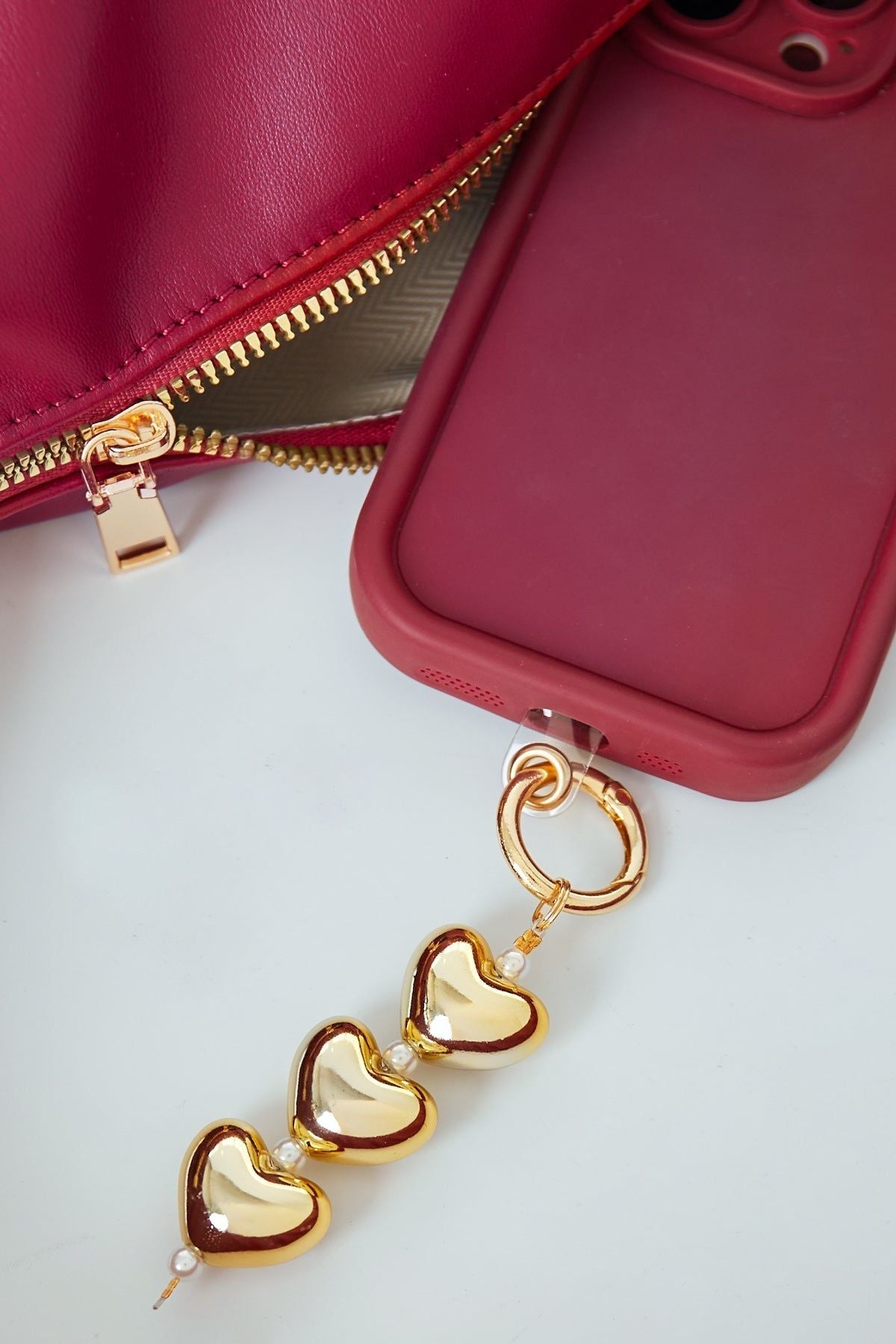 Pendentif coeurs et perles - Apollodrop