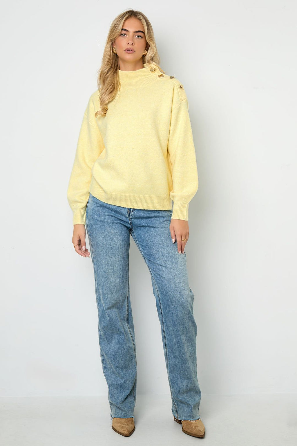 Pull avec boutons sur l'épaule - Apollodrop