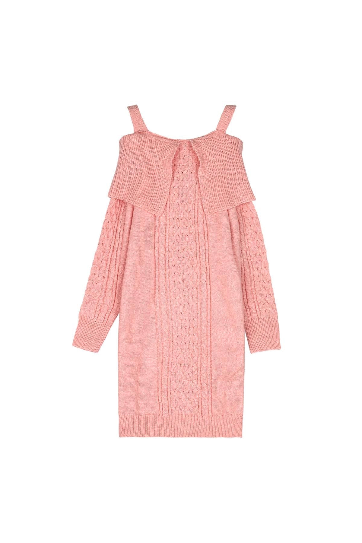 Robe pull en maille torsadée - Apollodrop