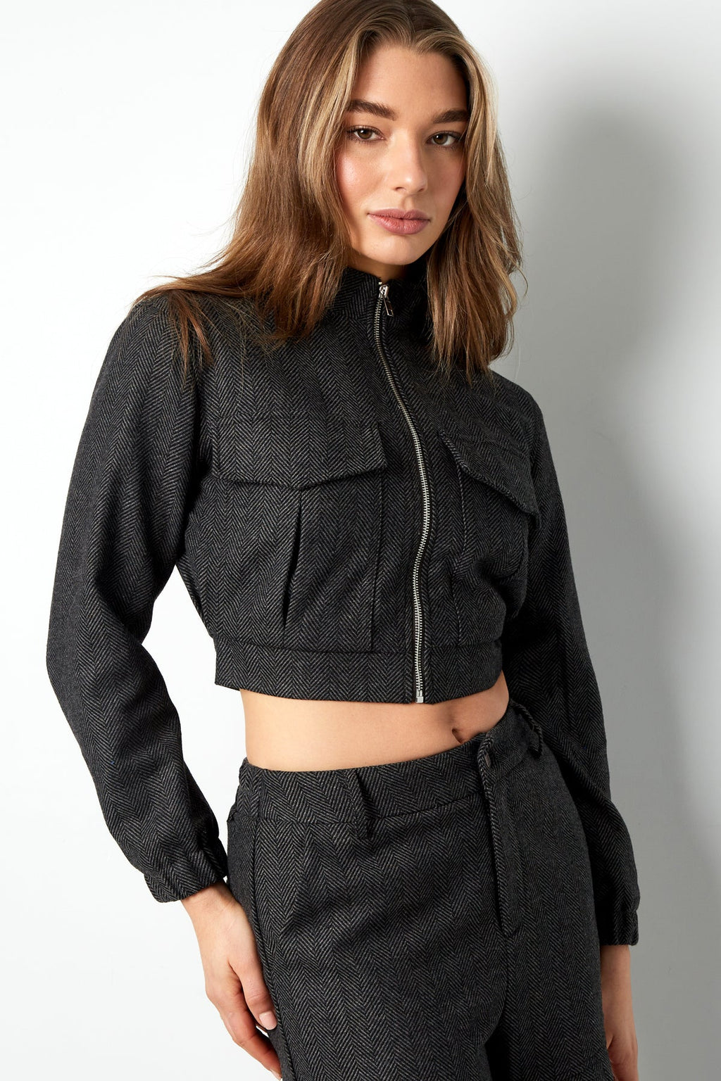 Veste crop - top tricotée - Apollodrop