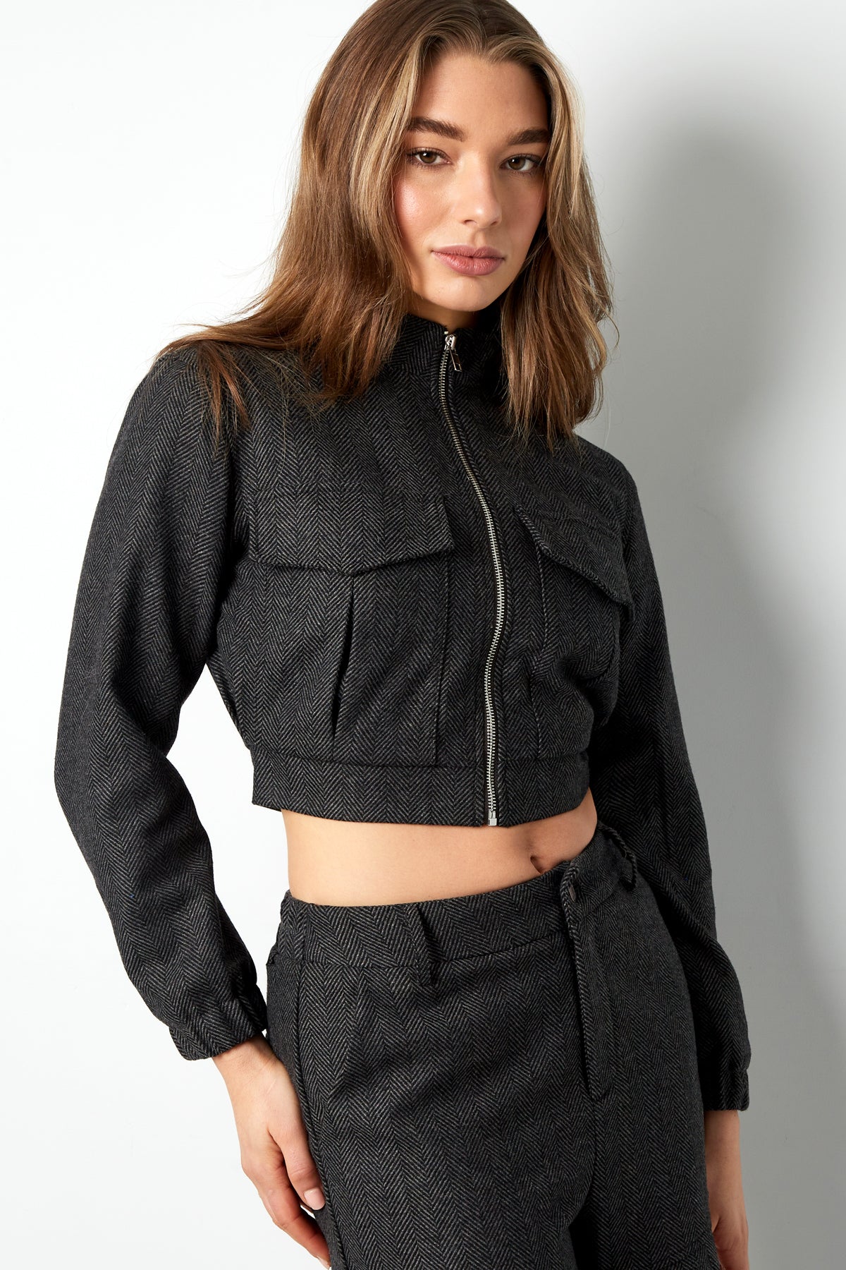 Veste crop - top tricotée - Apollodrop
