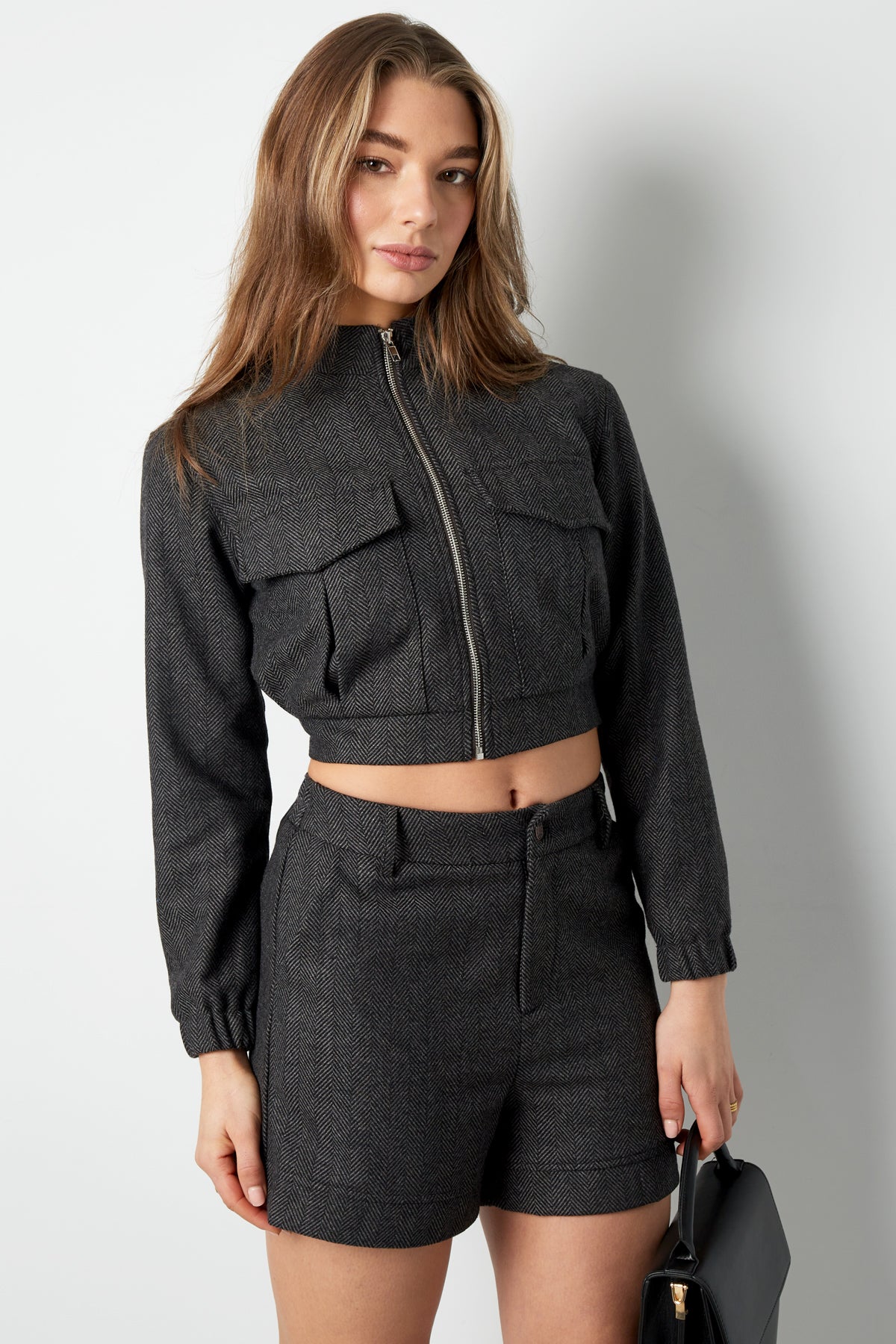 Veste crop - top tricotée - Apollodrop