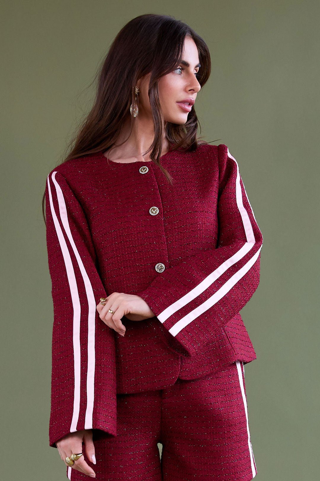 Veste élégante en tweed - Apollodrop