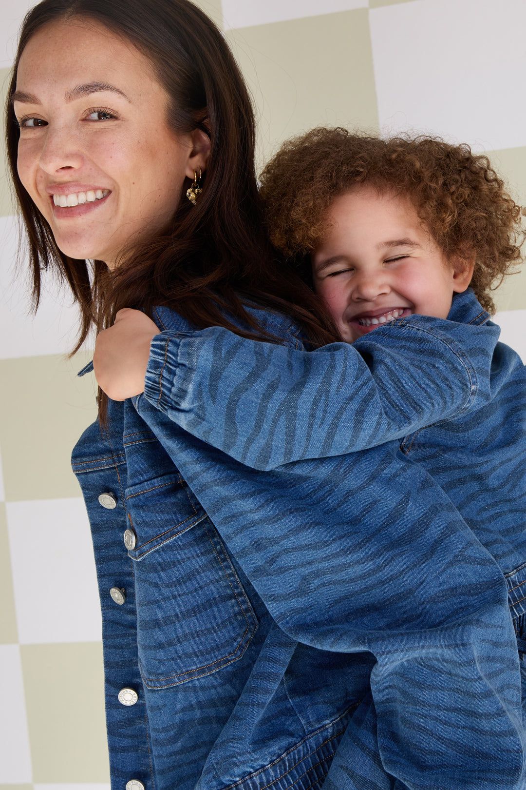 Veste en jean avec motif zèbre - Apollodrop